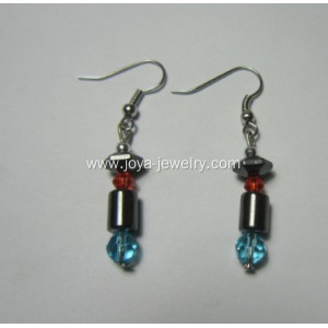 Fashion Jewelry Hematite Pepper Earring With Silver Color Fading